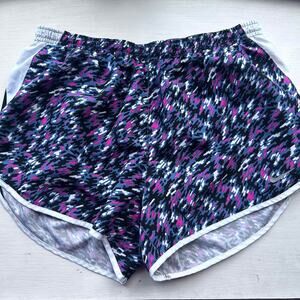 Nike dri fit running shorts Medium Pink/black EUC